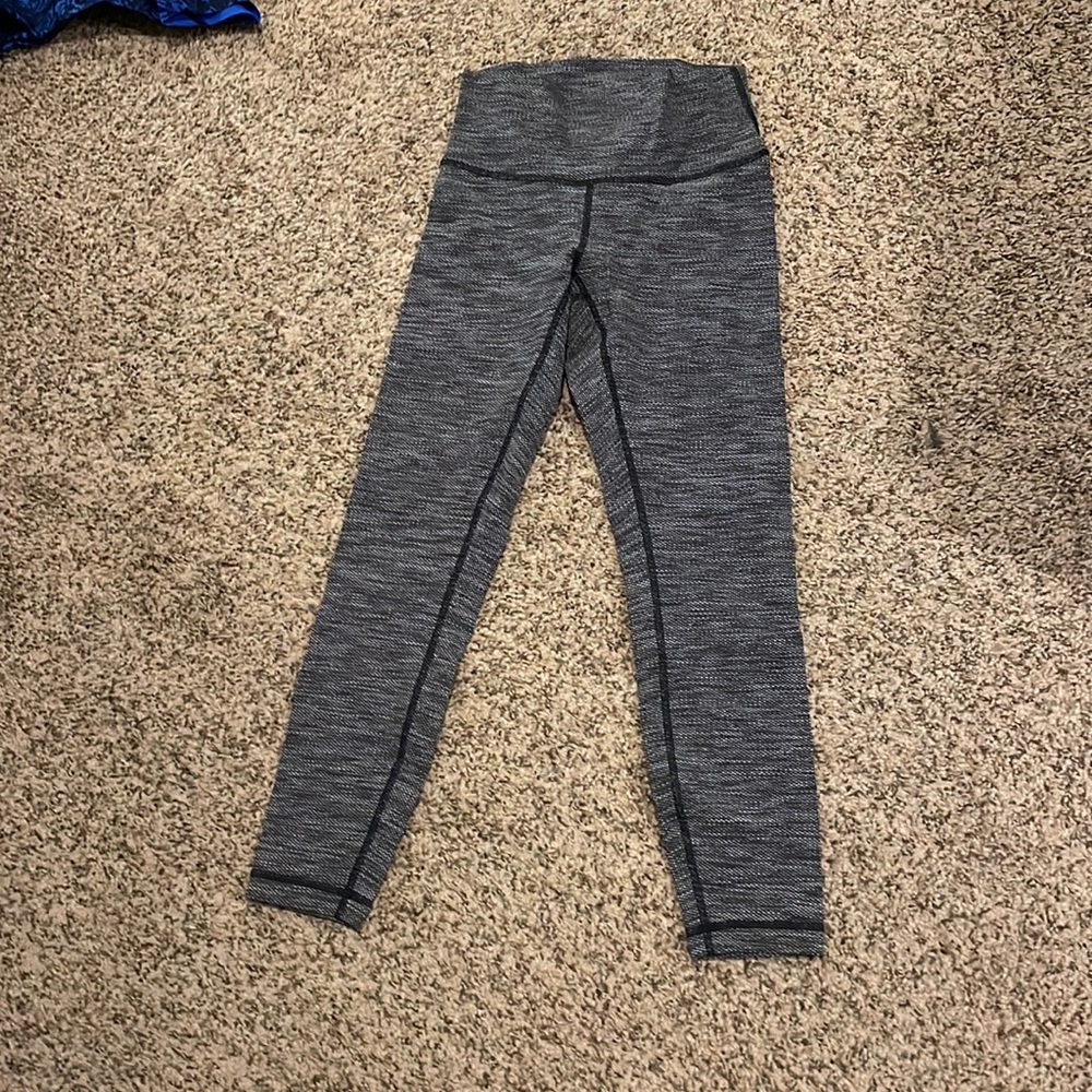 Gray high rise lululemon pants size 4